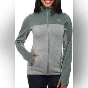 #167 The north face fleece full zip up jacket